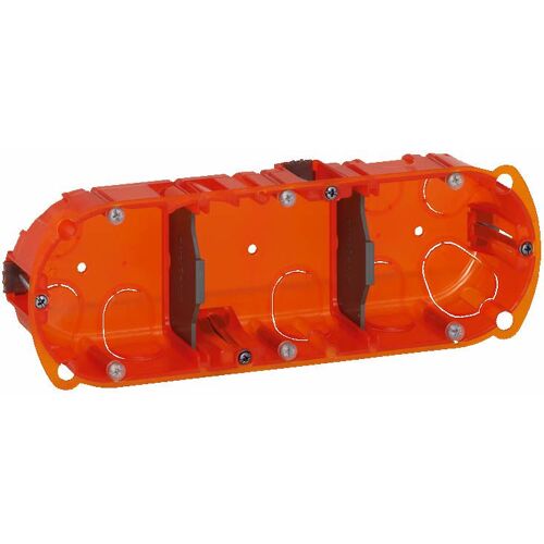 Boite Batibox LEGRAND multimateriaux 3 postes 6/8 modules 40mm