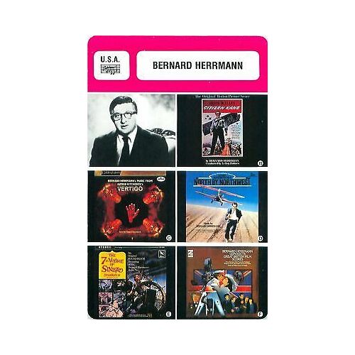 Fiche Monsieur Cinema Bernard Herrmann