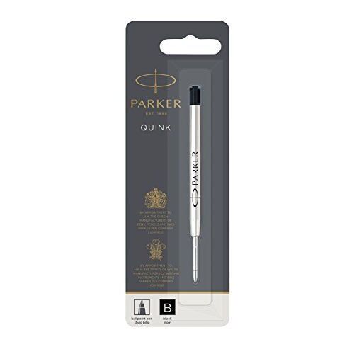 Parker Quink Recharge Pour Stylo À Bille Avec Pointe Large-Noir Noir