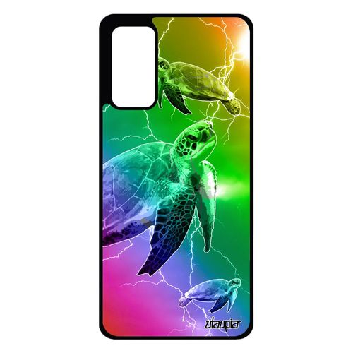 Coque Tortue Pour Samsung Galaxy S20 Fe Silicone Animaux Telephone Antichoc Eclair Marin Jaune Animal Smartphone Case Made In France