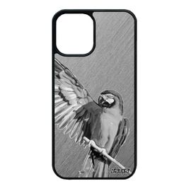 Coque En Silicone Iphone 12 Mini Perroquet Housse Cover 64 Go Animal Effet Animaux Texture Oiseau Gris Design Perruche Mobile