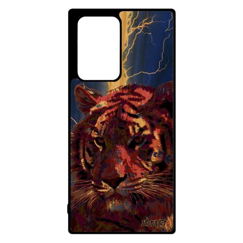 Coque Bois Pour Samsung Note 20 Ultra Silicone Tigre Smartphone Telephone Tigresse Felin Du Bengal Orage De Protection Design Galaxy