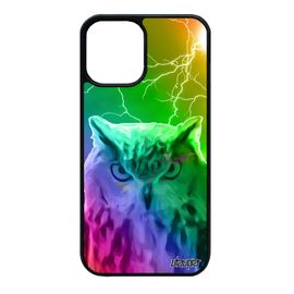 Coque Silicone Hibou Iphone 12 Mini Animal Chouette Portable Orage Multicolore Eclair Case Motif Animaux Jaune 4g Arc En Ciel