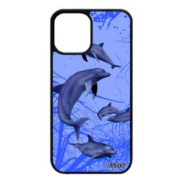 Coque Iphone 12 Mini En Silicone Dauphin Telephone Ocean Portable Housse Marsouin Personnalisé Design Animal Mer. Bleu Animaux