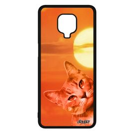 Coque Chat Xiaomi Redmi Note 9s Silicone Animal Lol Cat Felin Orange Ciel Design Mobile Chaton Aluminium Animaux Housse Cover Matou
