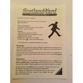 Notice Du Jeu Scotland Yard À La Poursuite De Mister X