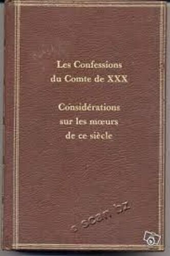 Les Confessions Du Comte De Xxx