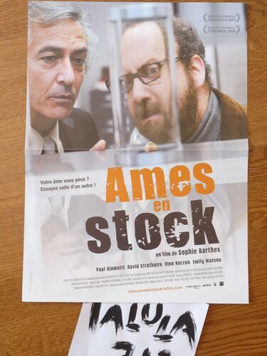 Ames En Stock De Sophie Barthes Avec Paul Giamatti - Affiche Originale De Cinéma 40 X 60 Cm