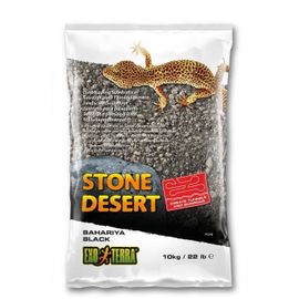 Exo Terra Substrat Désert De Pierres Bahariya 10kg - Noir - Pour Reptiles
