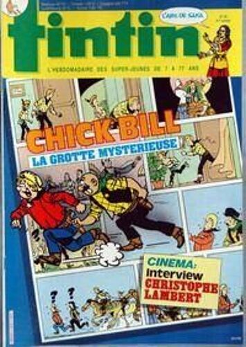 Tintin N° 35 Du 26/08/1986 - Chick Bill - Christophe Lambert.