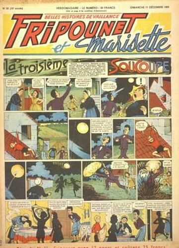 Fripounet Et Marisette N° 50 Du 11/12/1955 - La 3eme Soucoupe
