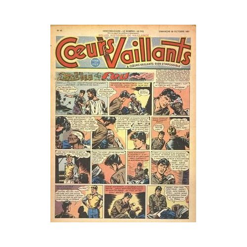 Coeurs Vaillants N° 43 Du 28/10/1951 - L'ile De Chez Les Cannibales - Jacques Conoan