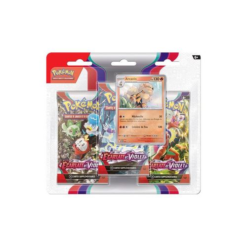Asmodee Pokémon : Pack 3 Boosters Ev01