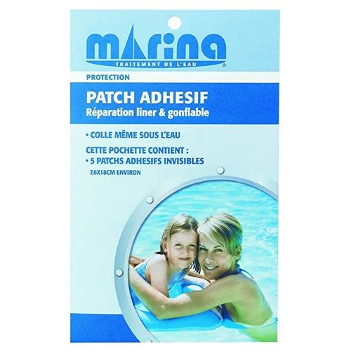 Kit de réparation liner (colle et patch adhésif) x5 Marina