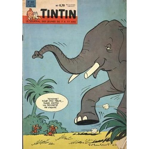Tintin N° 632 Du 01/12/1960 - Le Journal Des Jeunes De 7 A 77 Ans