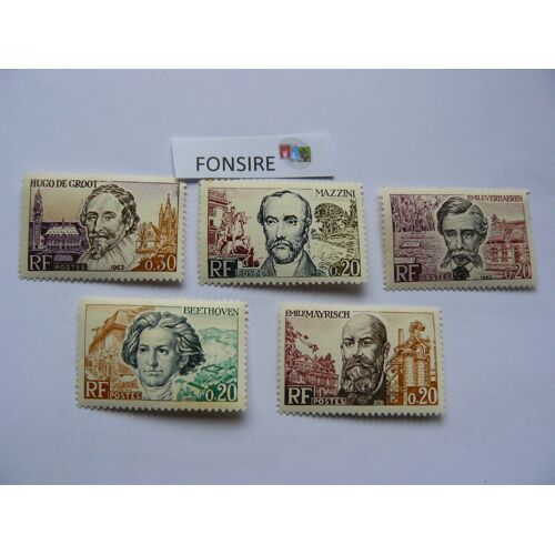 Timbres Série Grands Hommes De La Communauté Économique Européenne N° 1382-1386 Neuf ++