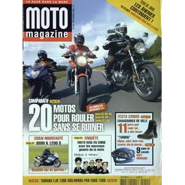 Moto Magazine N° 210 Du 01/09/2004 - 20 Motos Pour Rouler Sans Se Ruiner - Essai Nouveaute - Bmw K 1200 S - Match - Yamaha Fjr 1300 Abs Et Honda Pan Euro 1300