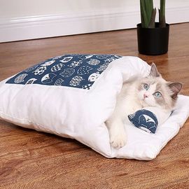 Sac De Couchage Chaud Pour Animaux De Compagnie, Lit Japonais Pour Chat, Sommeil Profond, Diversification, Maison Parfaite Pour Animaux De Compagnie, Coussin Accent Avec Oreiller, Chats Et Chiens, Hiv