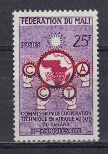 Mali 1960 : 10è Anniversaire De La Commission De Coopération Technique En Afrique, Au Sud Du Sahara - Timbre Neuf *