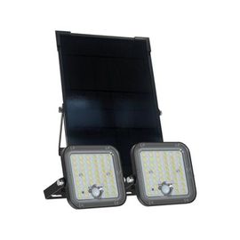 Xanlite - Xanlite - Pack De 2 Projecteurs Solaires Led Ip44, Détecteur De Mouvement, 2x900 Lumens, Blanc Chaud - Pack2prs7wmcee - Noir