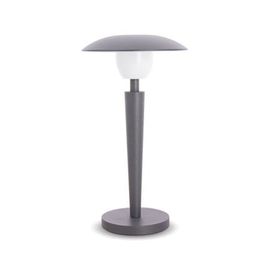 Xanlite - Lampe De Table Led Ip44, 400 Lumens, Rechargeable Usb, 25cm, Cct & Dimmable, Gris - Lp25grd