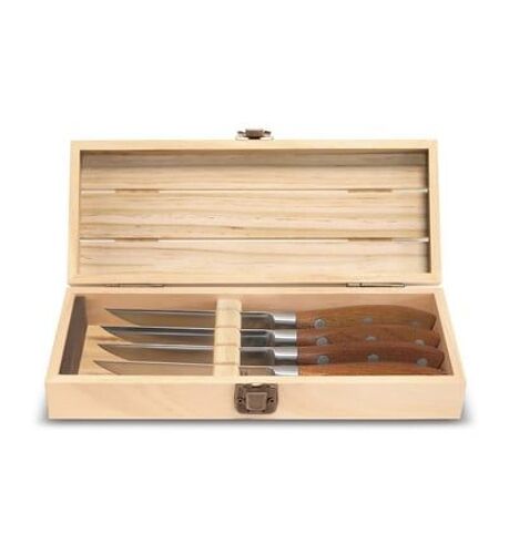 Couzon - Ryokan - Coffre Bois Palette 4 Couteaux Steak - Noir