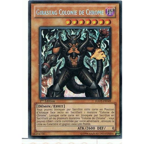 Yu-Gi-Oh! Ha05-Fr049 Girastag Colonie De Chrome / Steelswarm Girastag Secret Rare