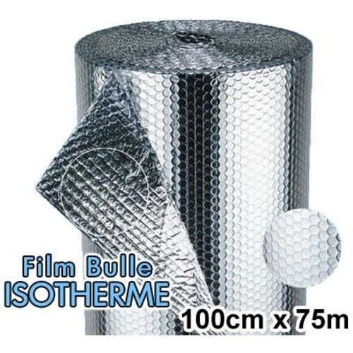 Rouleau de film bulle d'air ISOTHERME 100cm x 75m