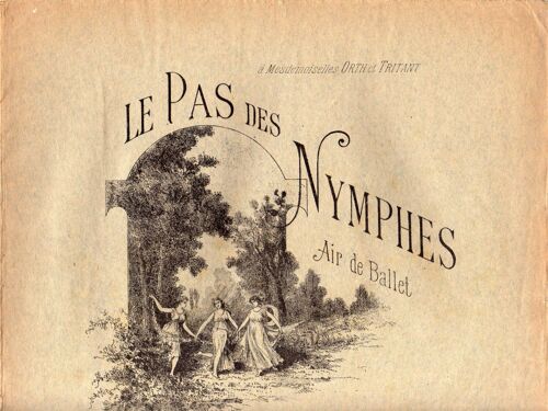 Le Pas Des Nymphes Air De Ballet Pour Piano
