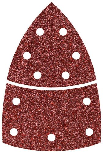 Wolfcraft Patins abrasifs auto-agrippants perf., corindon grain 80