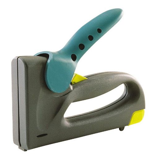 Wolfcraft ""tacocraft P 14+"" Agrafeuse-cloueuse avec variateur de puissance pour agrafes 6-14 mm type 053, clou