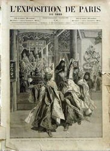 Exposition De Paris De 1889 (L') N° 41 Du 05/10/1889 - Une Ceremonie Religieuse A La Pagode Bouddhique De L'esplanade Des Invalides.