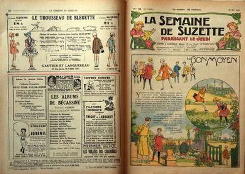 Semaine De Suzette (La) N° 21 Du 26/05/1927 - Le Bon Moyen - L'automobile De Becassine