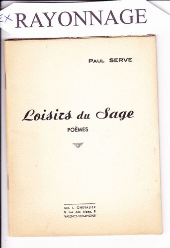 Loisirs Du Sage , Poemes