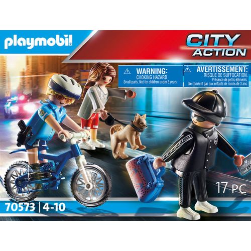 Playmobil 70573 -  Policière Et Voleur