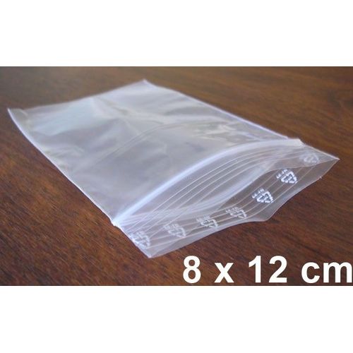 Lot De 100 Sachets Plastiques Zip 80x120 Mm