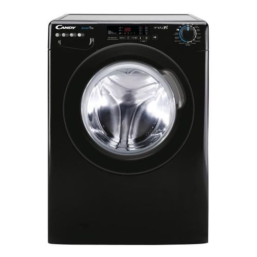 Machine à laver hublot Candy SMART Pro CO12103DBBE/1-47 - WiFi - 60x66.5x85 cm (lxpxh) - 66 litres - 10 kg - 1200 tours/min - noir