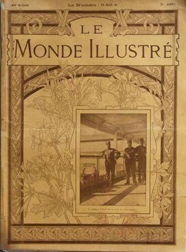 Monde Illustre (Le) N° 2264 Du 18/08/1900 - Le General Voyron Sur Le Pont Du Polynesien - La Greve Des Cochers / Dessin De Parys