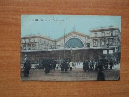 Cpa : Paris : La Gare De L'est 536 (Coloris?E)
