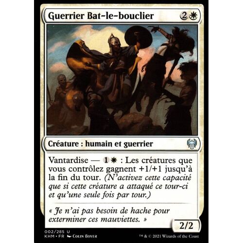 Guerrier Bat- Le- Bouclier - Mtg - Kaldheim - U - 2/285
