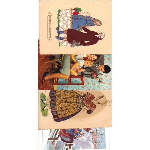 Lot De 33 Cp Sur L'enfance, Costumes, Famille