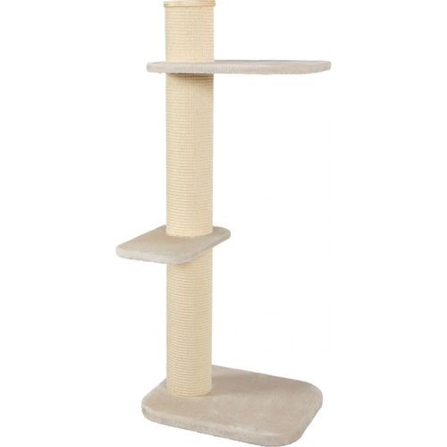 Arbre À Chat City Cat N°3. Taille Hauteur 115 Cm. Poteau Ø 17 Cm. Couleur Beige.