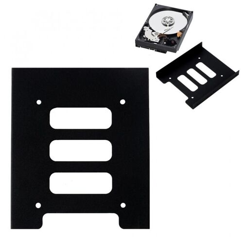 Support adaptateur métallique pour disque dur SSD de 2.5 à 3.5 pouces, convertisseur interne pour PC portable