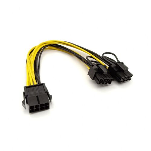 Câble convertisseur de puissance PCI Express 6 broches à 8 broches, carte vidéo VGA, Extension PCIE, 20cm, en Stock