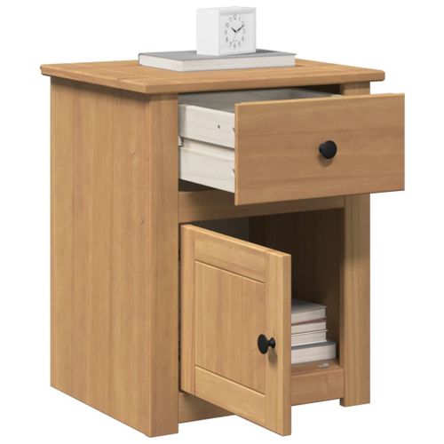 Vidaxl Table De Chevet Panama 46x40x57 Cm Bois Massif De Pin