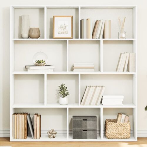 vidaXL Bibliothèque blanc 132x29x141,5 cm bois d'ingénierie