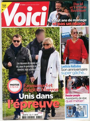 Voici - N°1689 : Emmanuel Et Brigitte Macron - Unis Dans L' Epreuve
