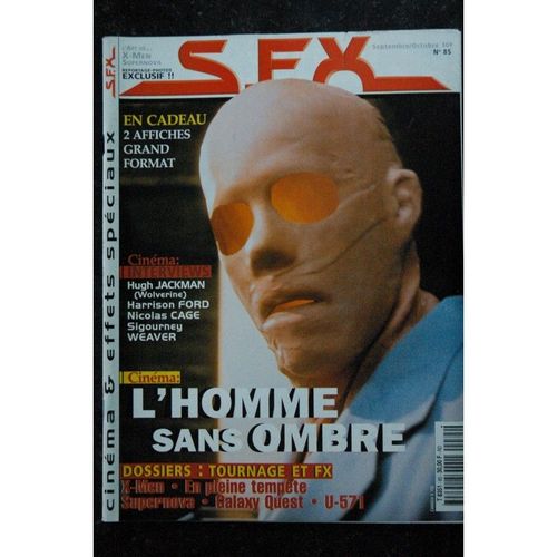Sfx 85 - L'homme Sans Ombre - Nicolas Cage - Sigourney Weaver + Affiches - 80 Pages - 2000 09