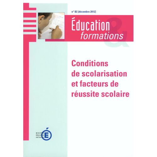 Conditions De Scolarisation Et Facteurs De Réussite Scolaire