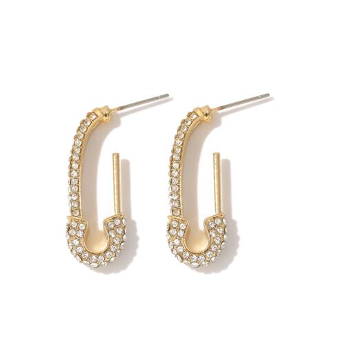 Vg 6ym-Boucles D'oreilles En Forme De U, Bijoux Minimalistes En Métal, Broche Trombone, Or Rose, Vente En Gros